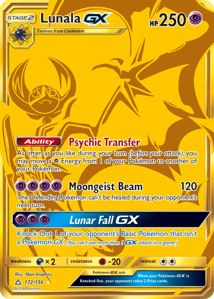 Lunala-GX #172, Ultra Prism Secret