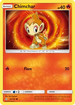 Chimchar #20, Reverse Foil