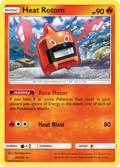 Heat Rotom #24, Reverse Foil