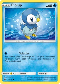 Piplup #31, Reverse Foil