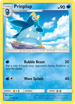 Prinplup #33, Reverse Foil