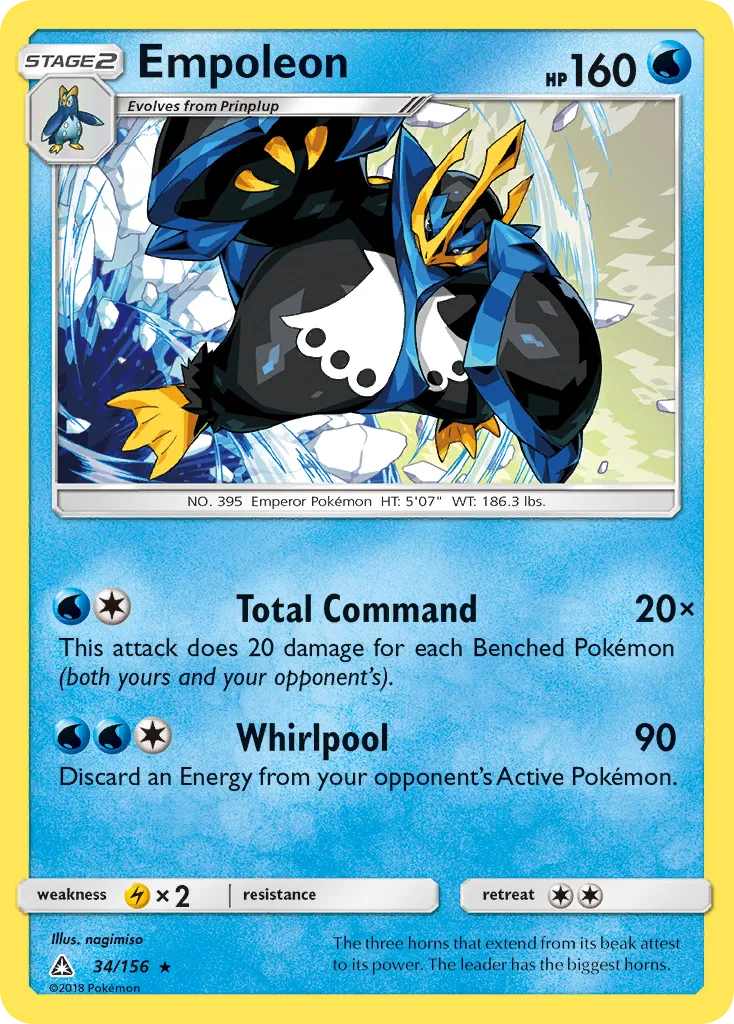 Empoleon #34, Ultra Prism Reverse Foil