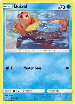Buizel #35, Reverse Foil