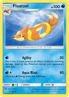 Floatzel #36, Reverse Foil