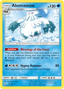 Abomasnow #38, Reverse Foil
