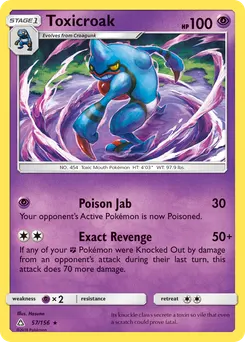 Toxicroak #57, Reverse Foil