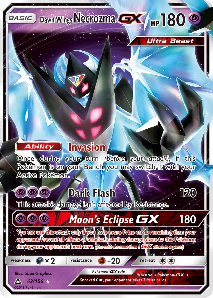 Dawn Wings Necrozma-GX #63, Ultra Prism