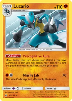 Lucario #67, Reverse Foil