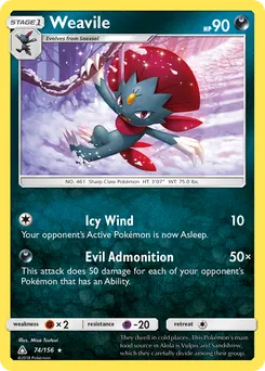Weavile #74, Standard