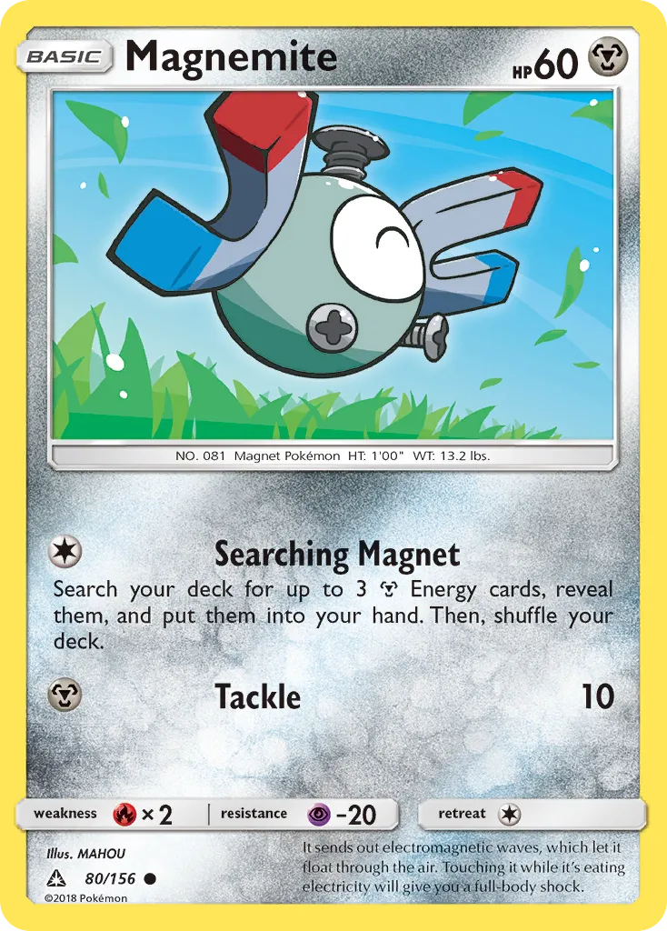 Magnemite #80, Ultra Prism Reverse Foil