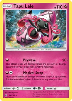 Tapu Lele #94, Reverse Foil