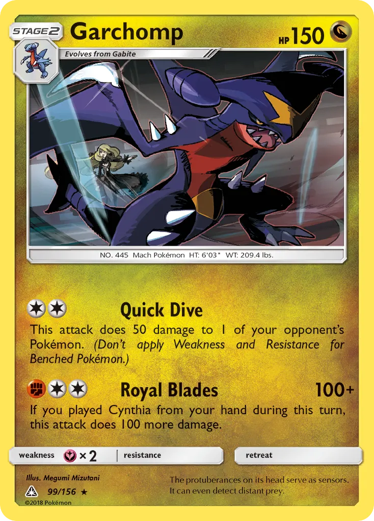 Garchomp #99, Ultra Prism Reverse Foil