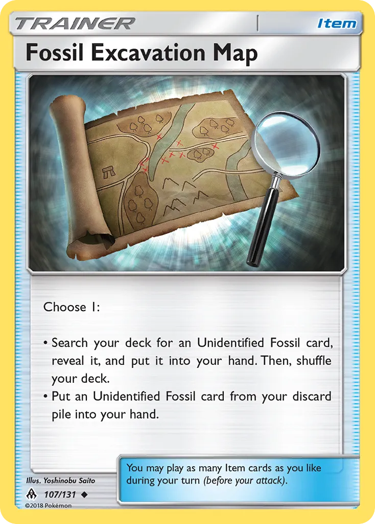 Fossil Excavation Map #107, Forbidden Light