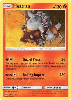 Heatran #13, Reverse Foil