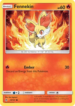 Fennekin #14, Reverse Foil