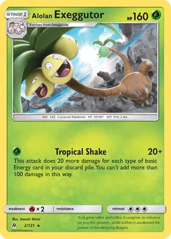 Alolan Exeggutor #2, Holo Cracked Ice