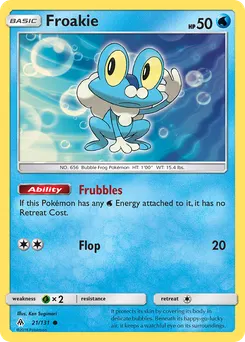Froakie #21, Reverse Foil