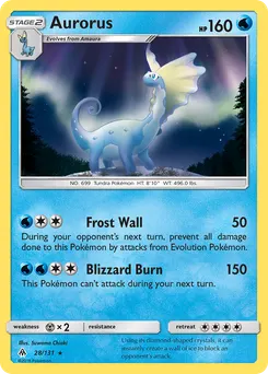 Aurorus #28, Reverse Foil