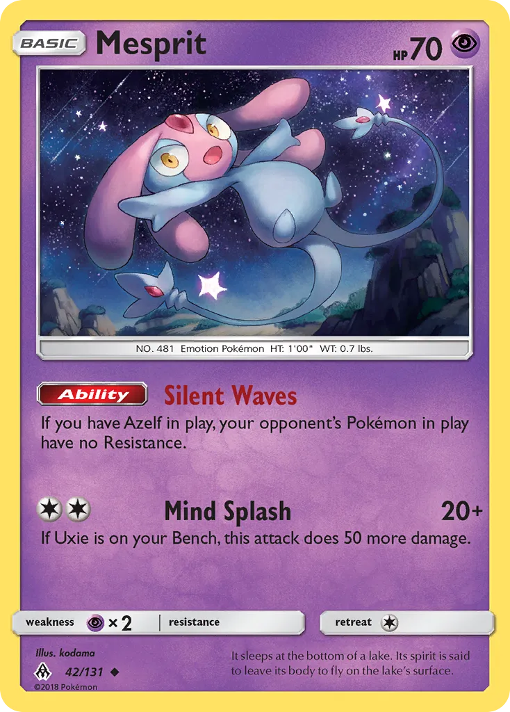 Mesprit #42, Forbidden Light Reverse Foil