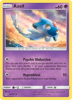 Azelf #43, Reverse Foil