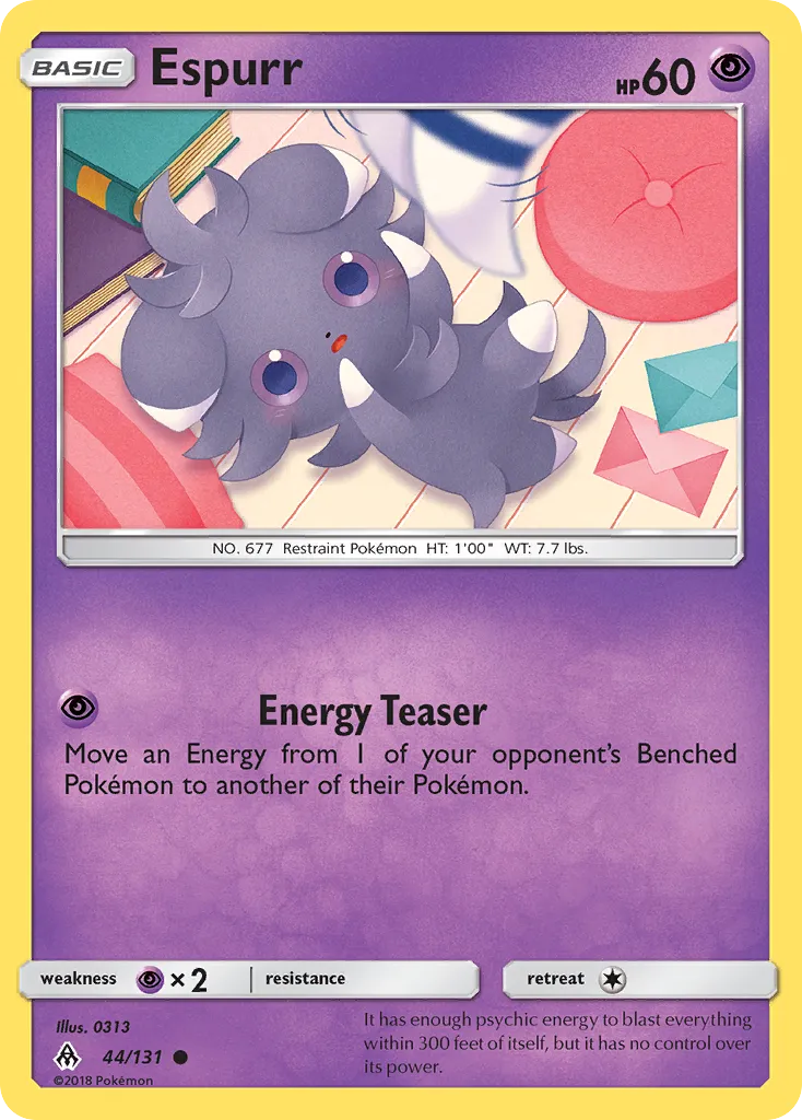 Espurr #44, Forbidden Light Reverse Foil
