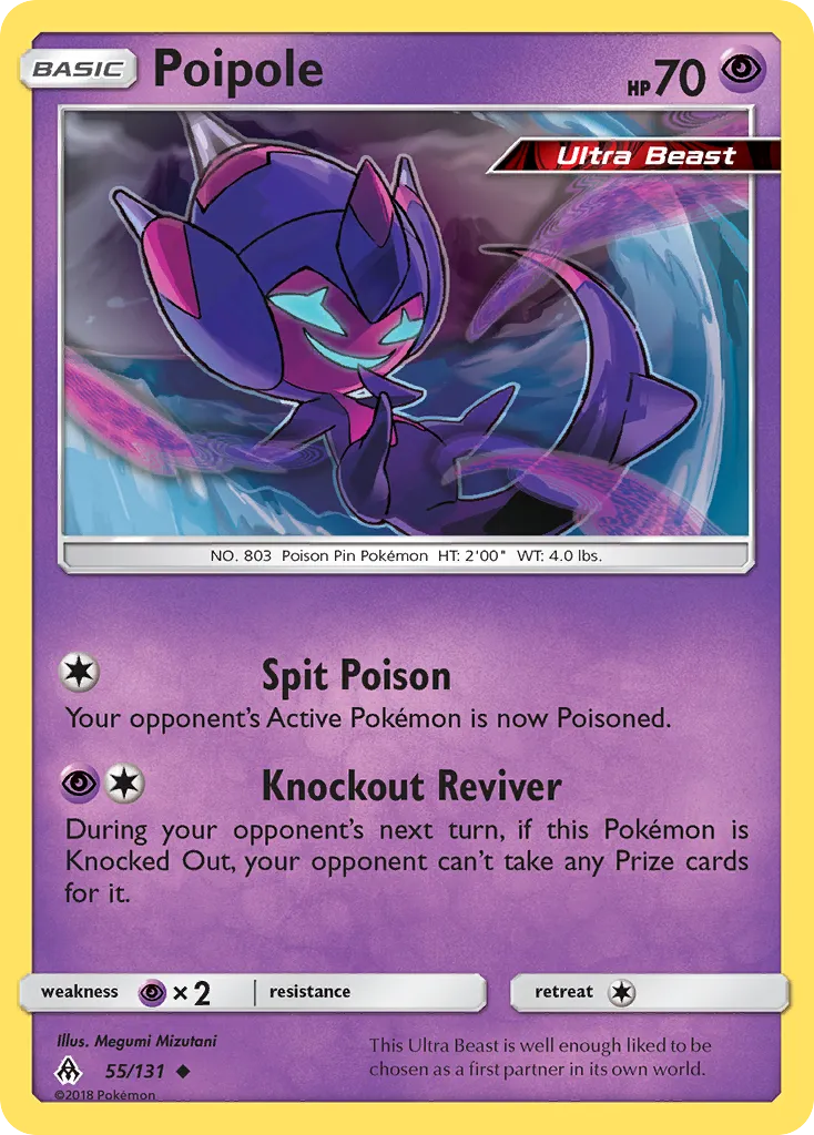 Poipole #55, Forbidden Light Reverse Foil