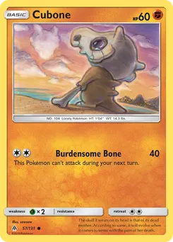 Cubone #57, Reverse Foil