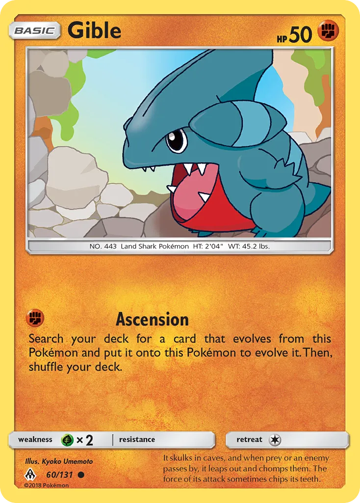 Gible #60, Forbidden Light