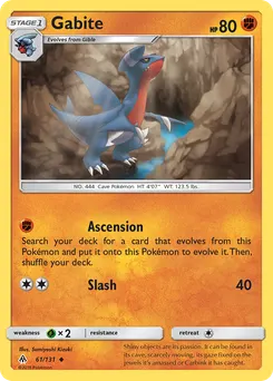 Gabite #61, Reverse Foil