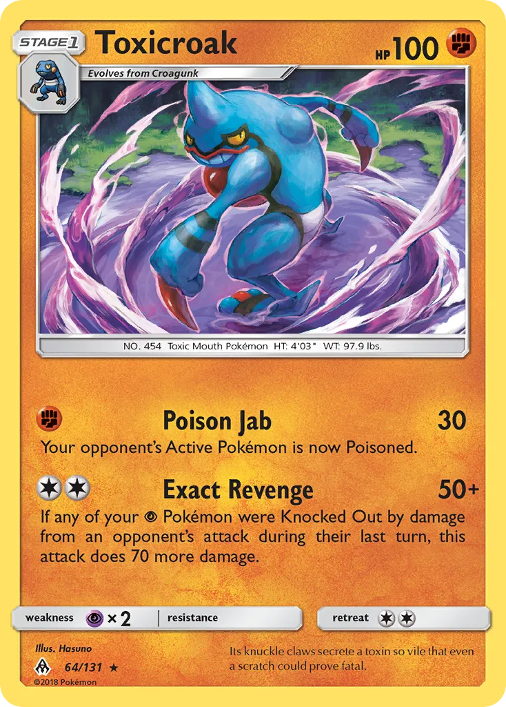 Toxicroak #64, Forbidden Light