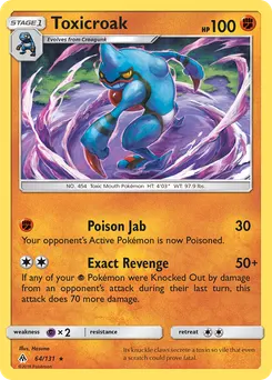 Toxicroak #64, Reverse Foil
