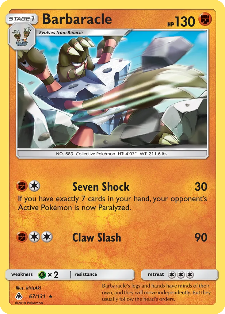 Barbaracle #67, Forbidden Light Reverse Foil