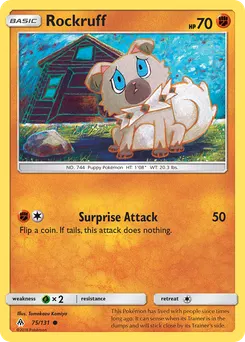 Rockruff #75, Reverse Foil