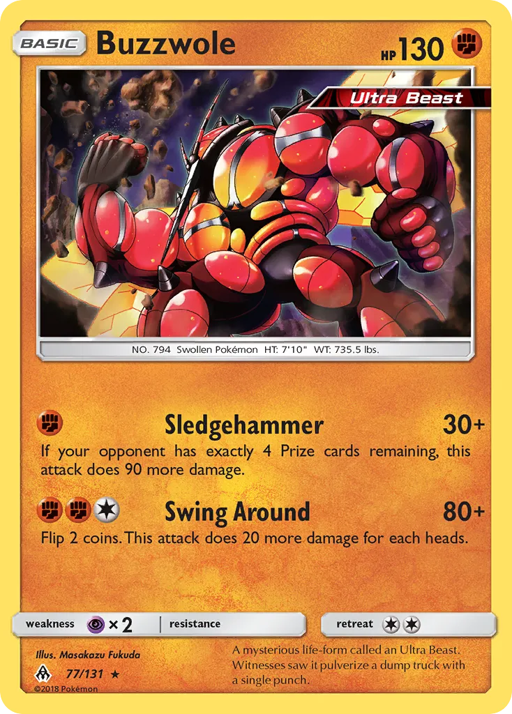 Buzzwole #77, Forbidden Light Pokemon League