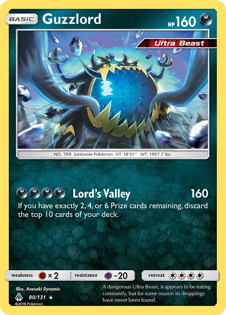 Guzzlord #80, Forbidden Light Reverse Foil