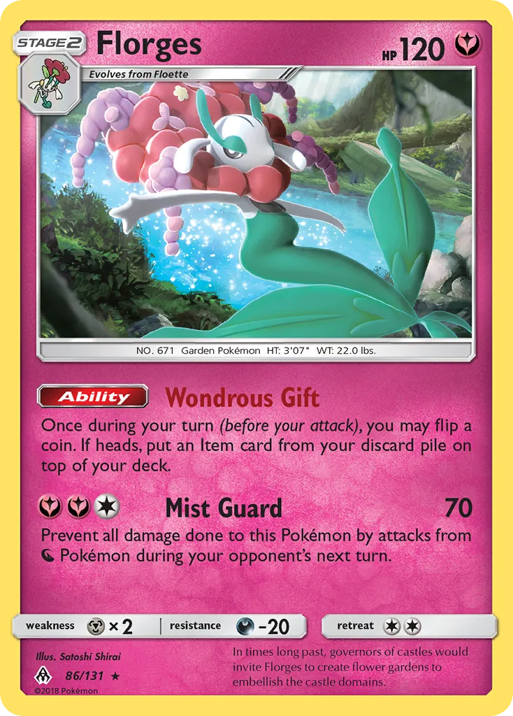 Florges #86, Forbidden Light Reverse Foil