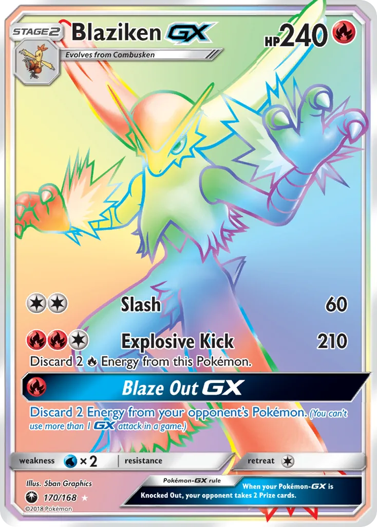 Blaziken-GX #170, Celestial Storm Secret
