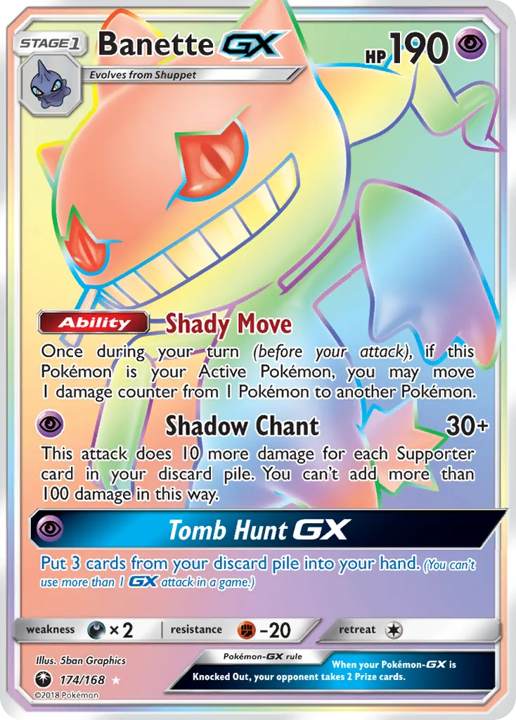 Banette-GX #174, Celestial Storm Secret