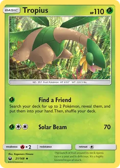 Tropius #21, Reverse Foil