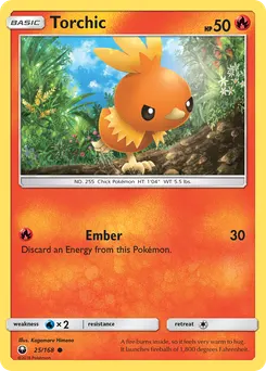 Torchic #25, Reverse Foil