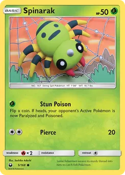 Spinarak #5, Reverse Foil