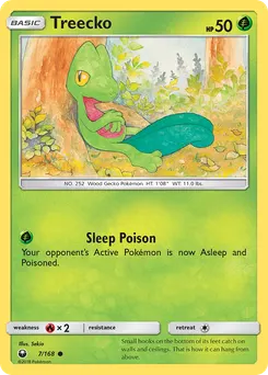 Treecko #7, Reverse Foil