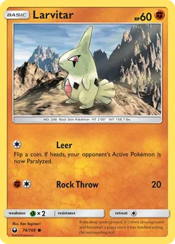 Larvitar #74, Celestial Storm