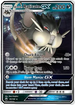 Alolan Raticate-GX #85, Standard