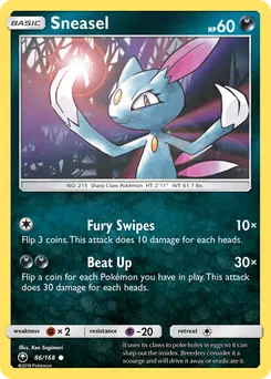 Sneasel #86, Celestial Storm
