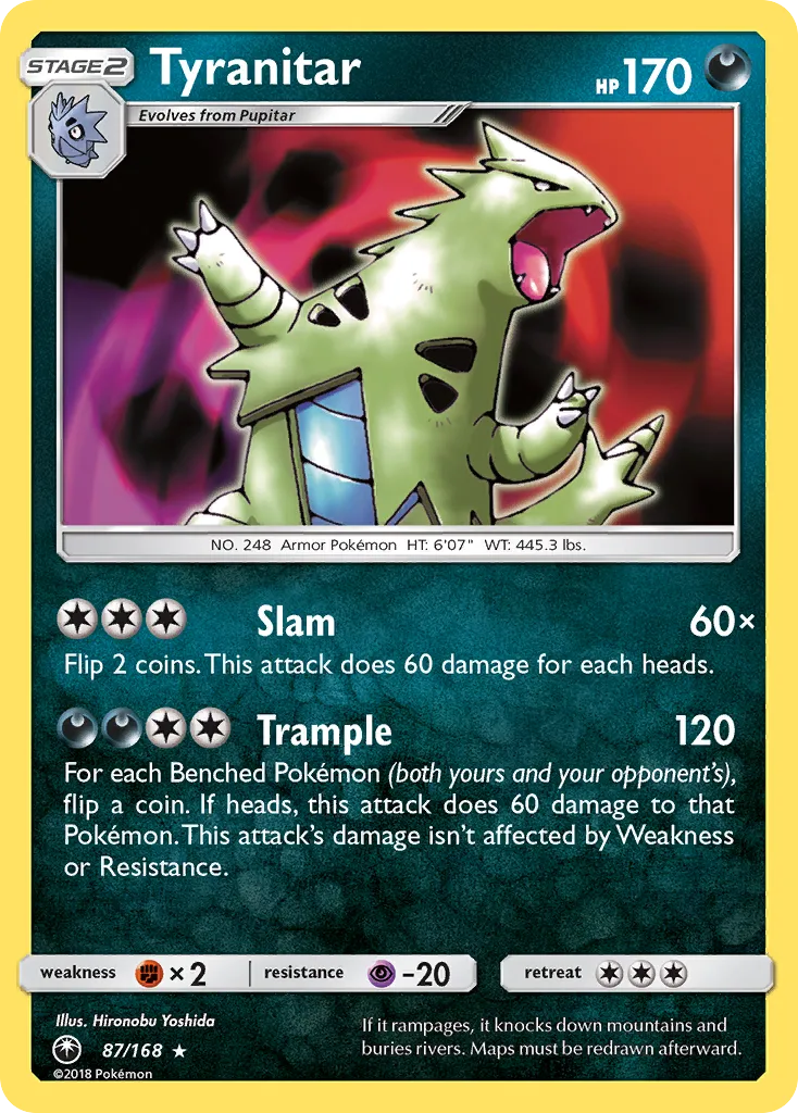 Tyranitar #87, Celestial Storm