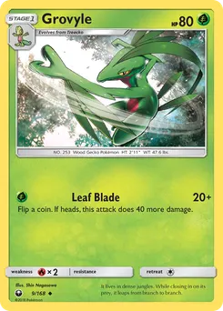 Grovyle #9, Reverse Foil