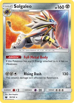 Solgaleo #99, Reverse Foil