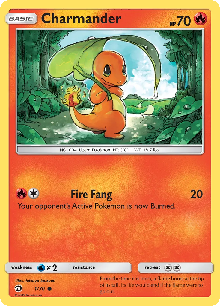 Charmander #1, Dragon Majesty Reverse Foil