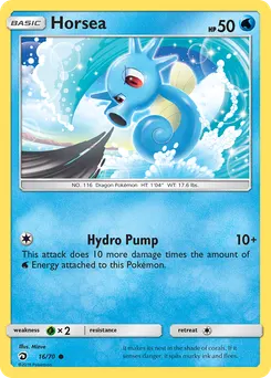 Horsea #16, Reverse Foil